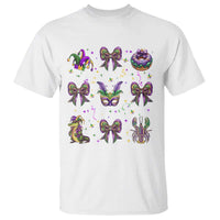 Mardi Gras Coquette T Shirt Glitter Print Louisiana New Orleans Party Custume Beads - Wonder Print Shop