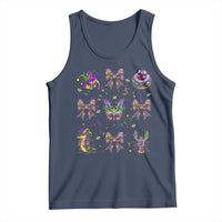 Mardi Gras Coquette Tank Top Glitter Print Louisiana New Orleans Party Custume Beads - Wonder Print Shop