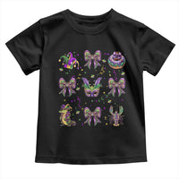 Mardi Gras Coquette Toddler T Shirt Glitter Print Louisiana New Orleans Party Custume Beads - Wonder Print Shop