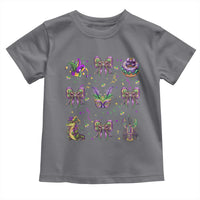 Mardi Gras Coquette Toddler T Shirt Glitter Print Louisiana New Orleans Party Custume Beads - Wonder Print Shop