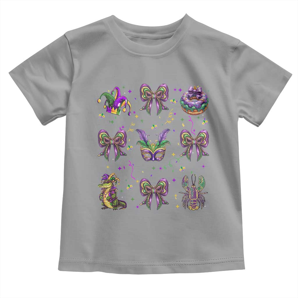 Mardi Gras Coquette Toddler T Shirt Glitter Print Louisiana New Orleans Party Custume Beads - Wonder Print Shop