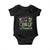 Funny Mardi Gras Baby Onesie Glitter Print We Don't Hide The Crazy We Parade It