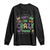 Funny Mardi Gras Long Sleeve Shirt Glitter Print We Don't Hide The Crazy We Parade It