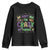 Funny Mardi Gras Youth Sweatshirt Glitter Print We Don't Hide The Crazy We Parade It