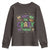 Funny Mardi Gras Youth Sweatshirt Glitter Print We Don't Hide The Crazy We Parade It