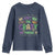 Funny Mardi Gras Youth Sweatshirt Glitter Print We Don't Hide The Crazy We Parade It
