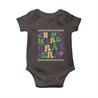 In My Mardi Gras Era Baby Onesie Carnival New Orleans Trip Glitter Print