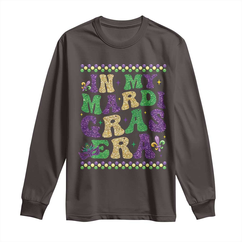 In My Mardi Gras Era Long Sleeve Shirt Carnival New Orleans Trip Glitter Print