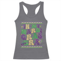In My Mardi Gras Era Racerback Tank Top Carnival New Orleans Trip Glitter Print