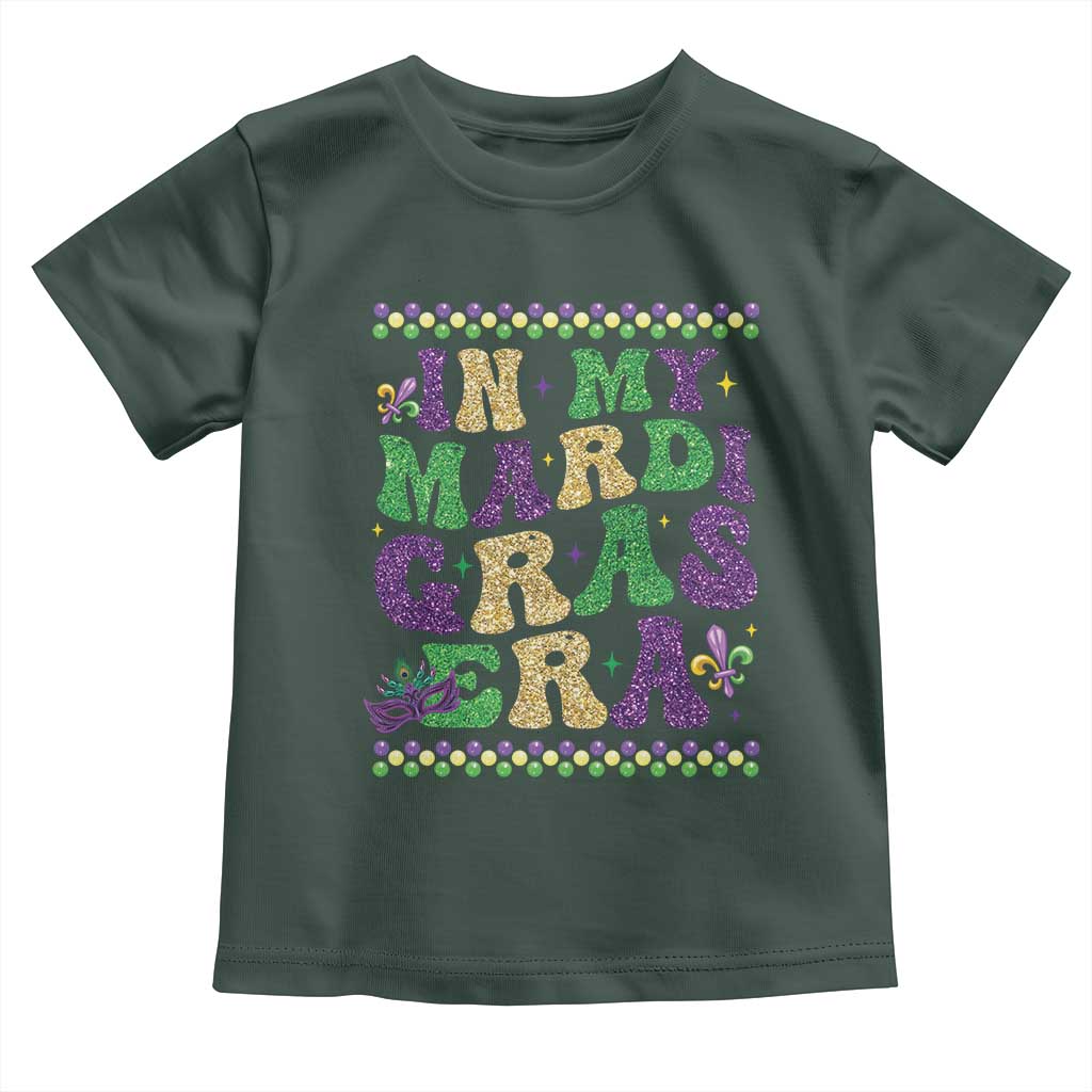 In My Mardi Gras Era Toddler T Shirt Carnival New Orleans Trip Glitter Print