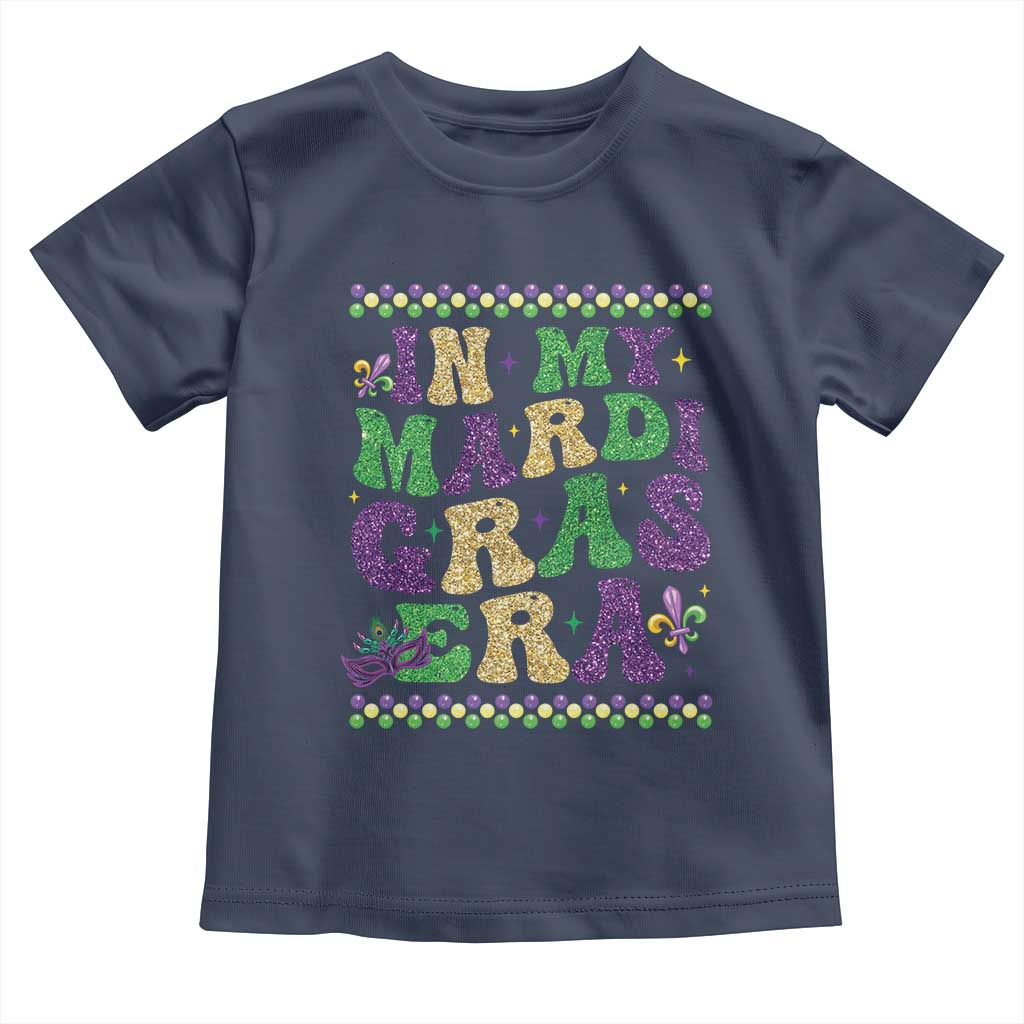 In My Mardi Gras Era Toddler T Shirt Carnival New Orleans Trip Glitter Print