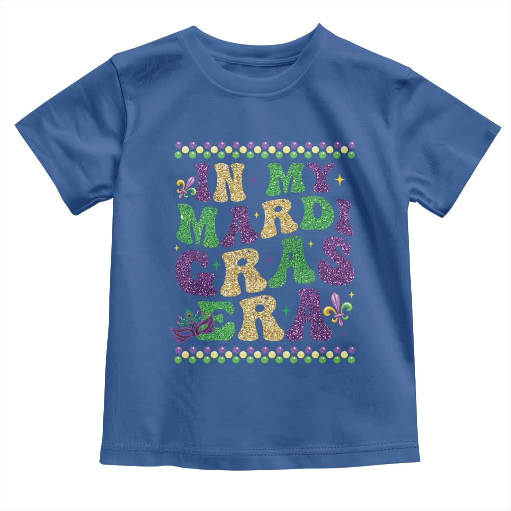 In My Mardi Gras Era Toddler T Shirt Carnival New Orleans Trip Glitter Print