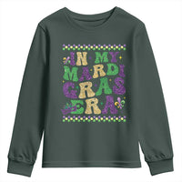 In My Mardi Gras Era Youth Sweatshirt Carnival New Orleans Trip Glitter Print
