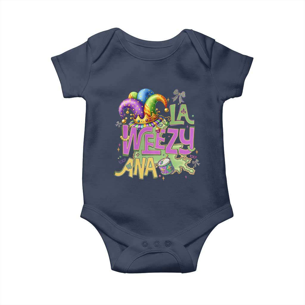 Funny Mardi Gras Baby Onesie La Weezy Ana
