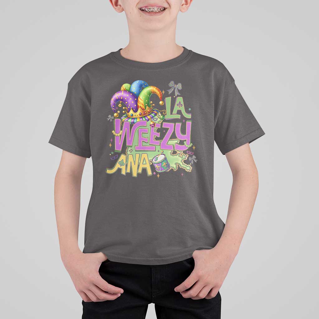 Funny Mardi Gras T Shirt For Kid La Weezy Ana