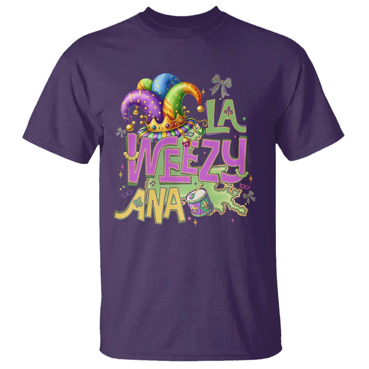 Funny Mardi Gras T Shirt La Weezy Ana