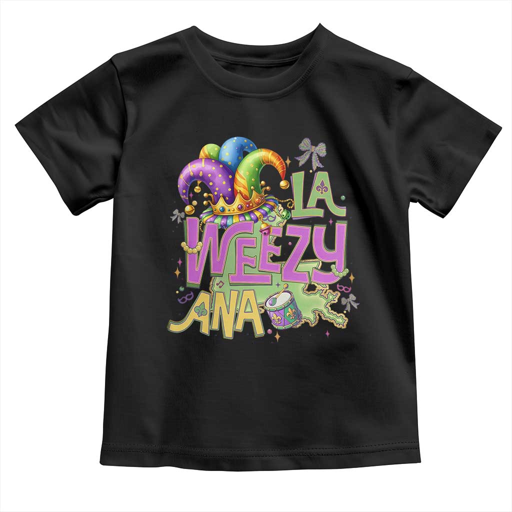 Funny Mardi Gras Toddler T Shirt La Weezy Ana