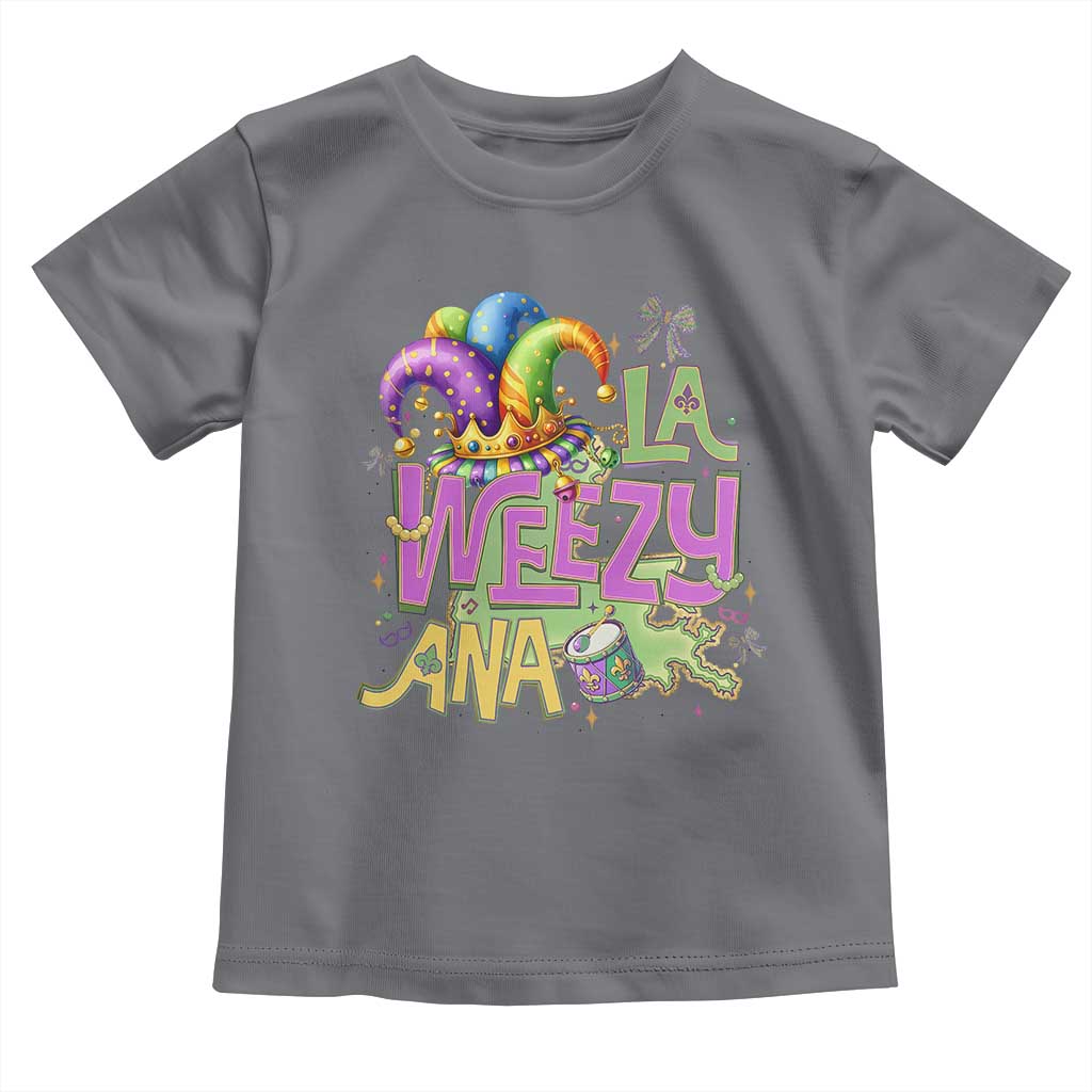 Funny Mardi Gras Toddler T Shirt La Weezy Ana