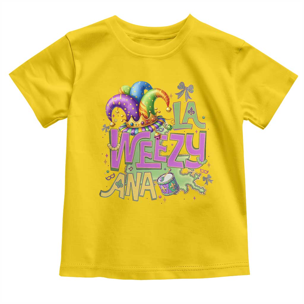 Funny Mardi Gras Toddler T Shirt La Weezy Ana