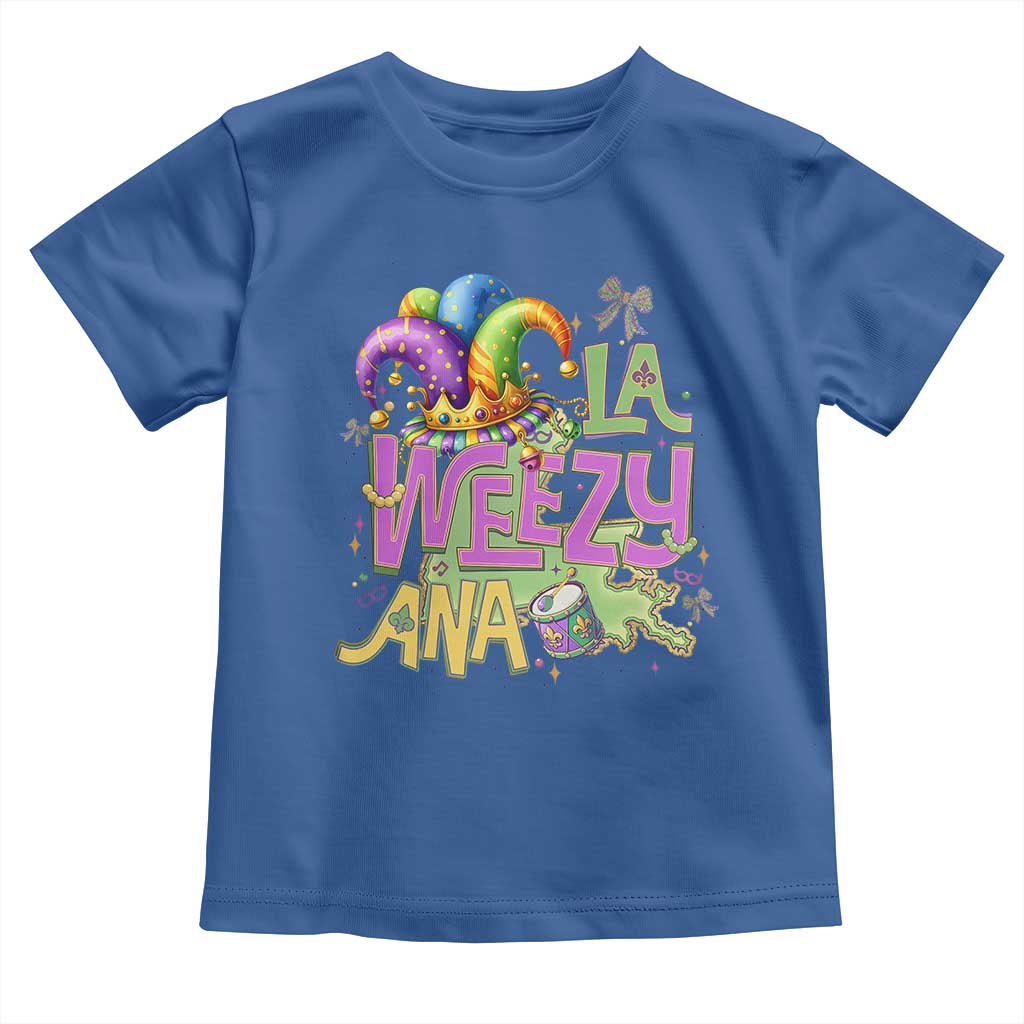 Funny Mardi Gras Toddler T Shirt La Weezy Ana
