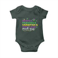 Beads Parades Crawfish King Cake Mardi Gras Baby Onesie