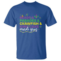Beads Parades Crawfish King Cake Mardi Gras T Shirt