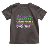 Beads Parades Crawfish King Cake Mardi Gras Toddler T Shirt