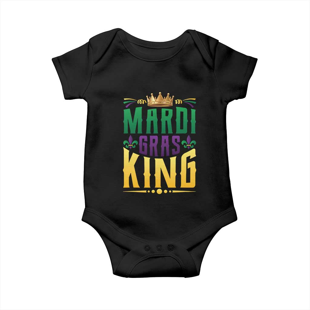 Mardi Gras King Baby Onesie Funny Men Carnival Costume Gift