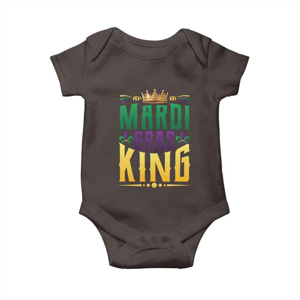 Mardi Gras King Baby Onesie Funny Men Carnival Costume Gift