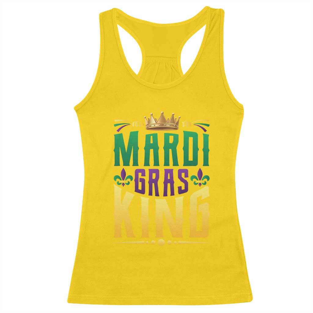 Mardi Gras King Racerback Tank Top Funny Men Carnival Costume Gift