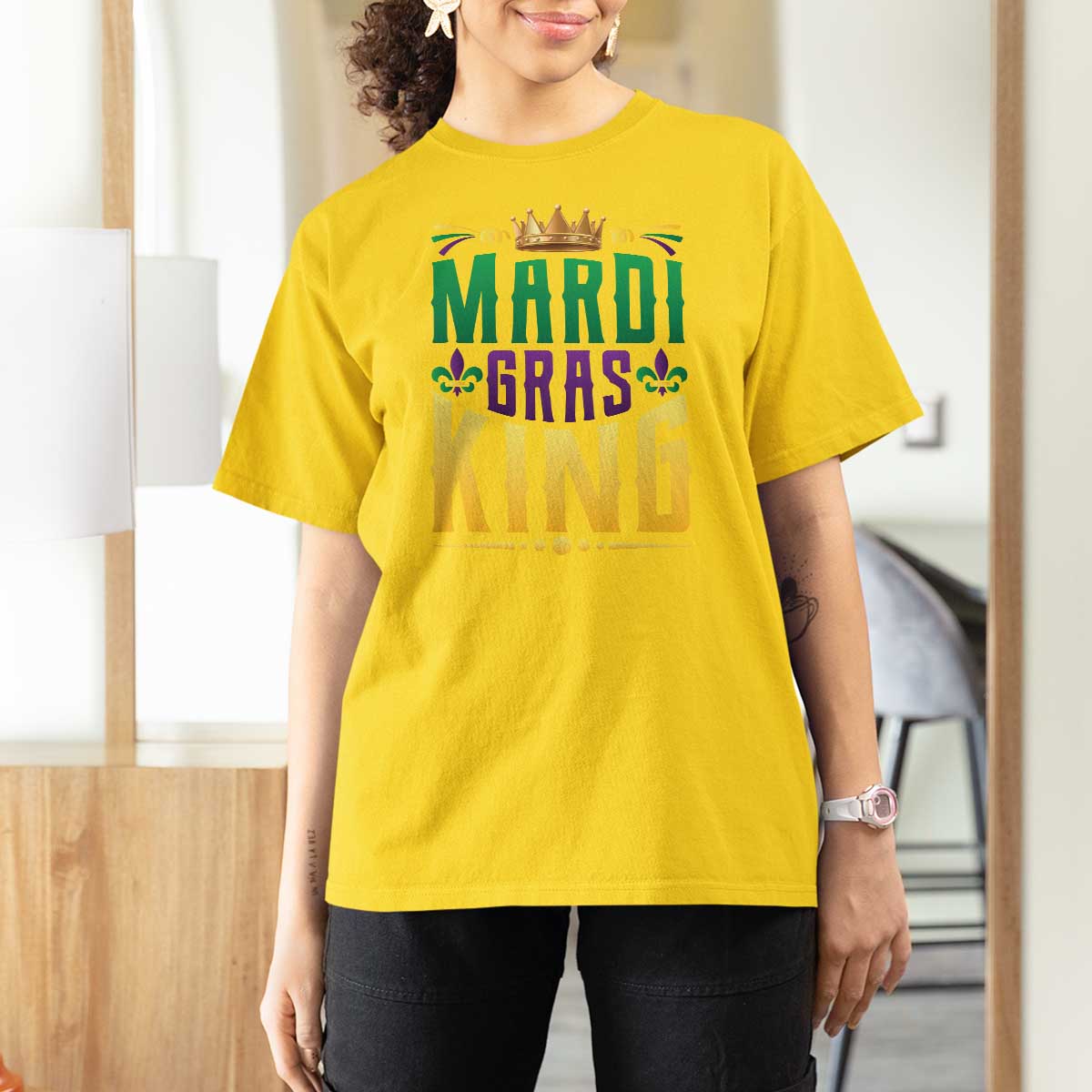 Mardi Gras King T Shirt For Women Funny Men Carnival Costume Gift