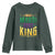 Mardi Gras King Youth Sweatshirt Funny Men Carnival Costume Gift