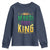Mardi Gras King Youth Sweatshirt Funny Men Carnival Costume Gift