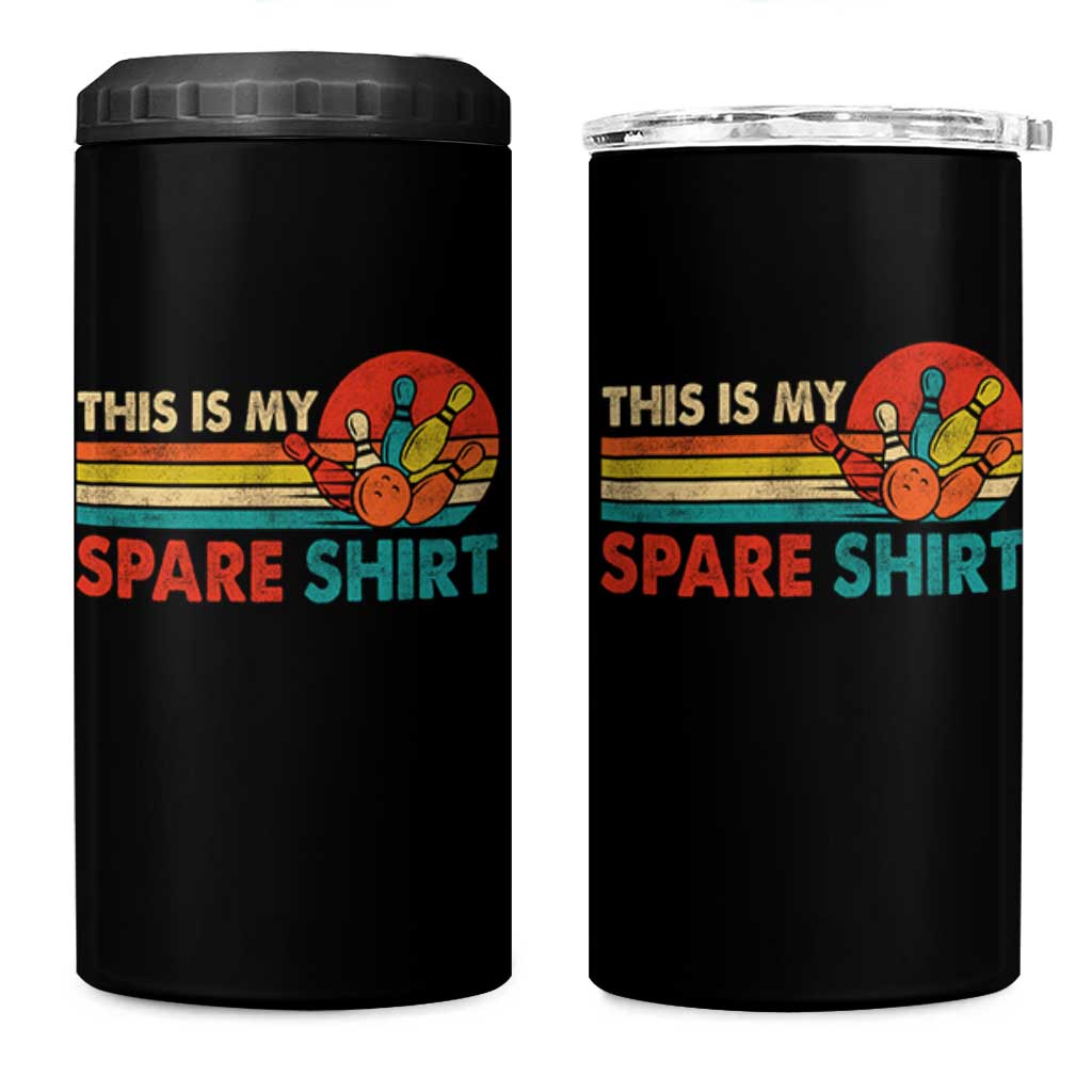 This Is My Spare Bowling 4 in 1 Can Cooler Tumbler Bowler Funny Team