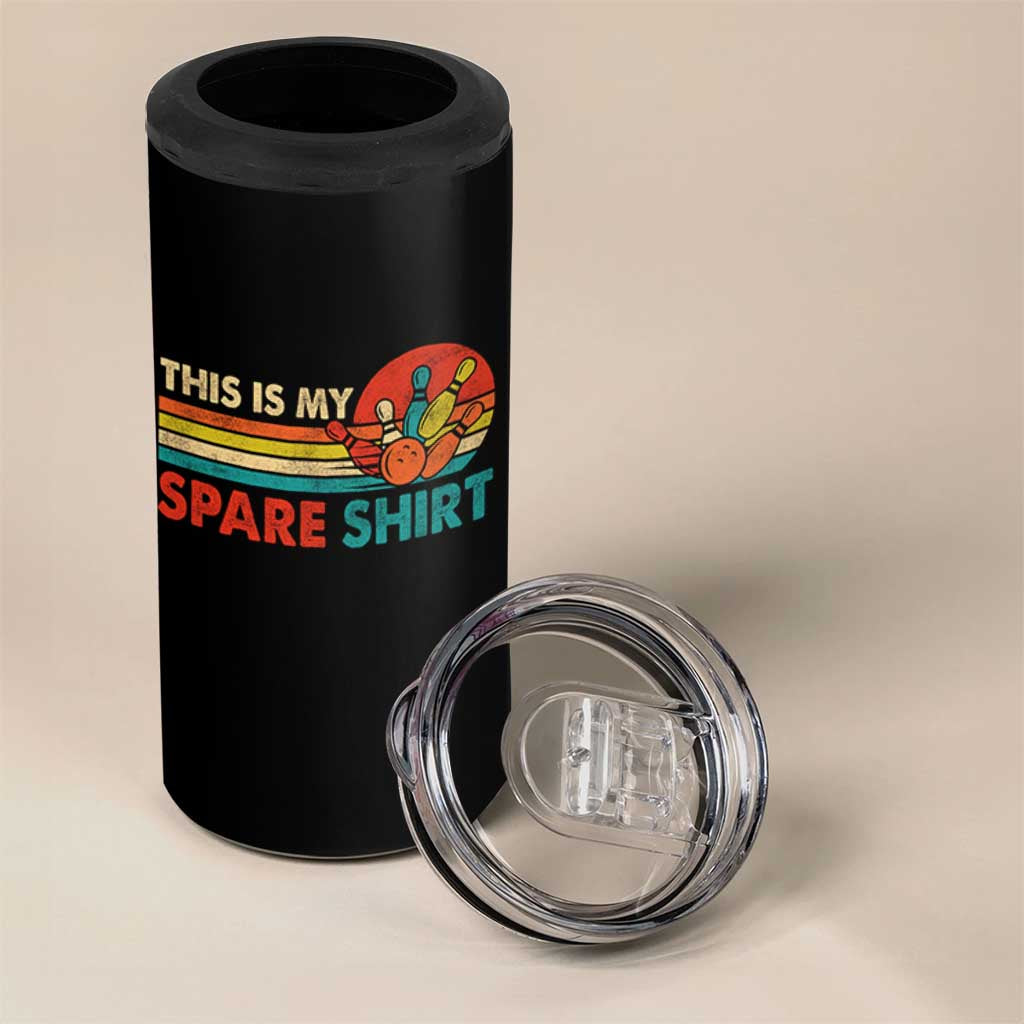 This Is My Spare Bowling 4 in 1 Can Cooler Tumbler Bowler Funny Team