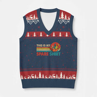 This Is My Spare Bowling V-Neck Knit Sweater Vest Bowler Funny Team