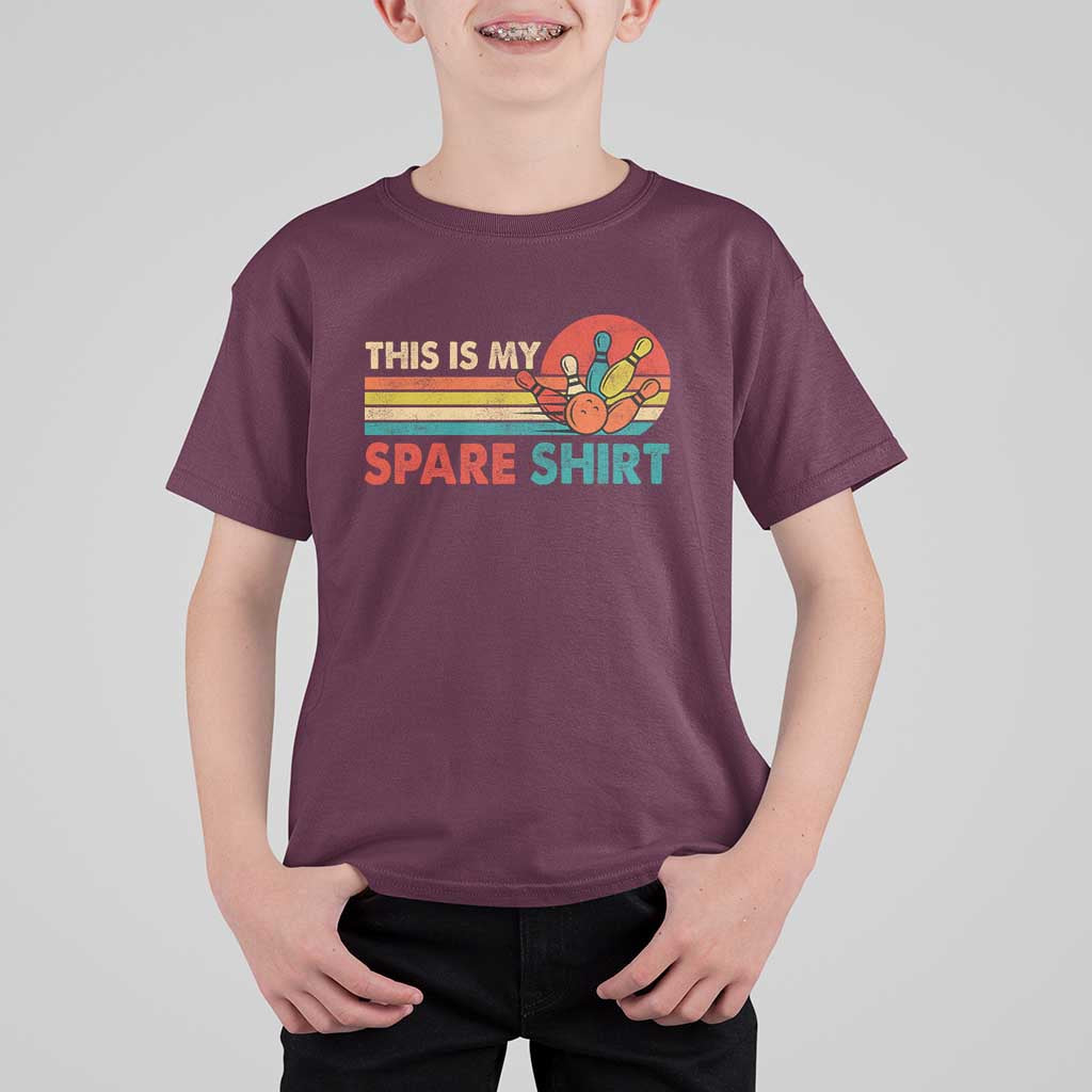This Is My Spare Bowling T Shirt For Kid Bowler Funny Team
