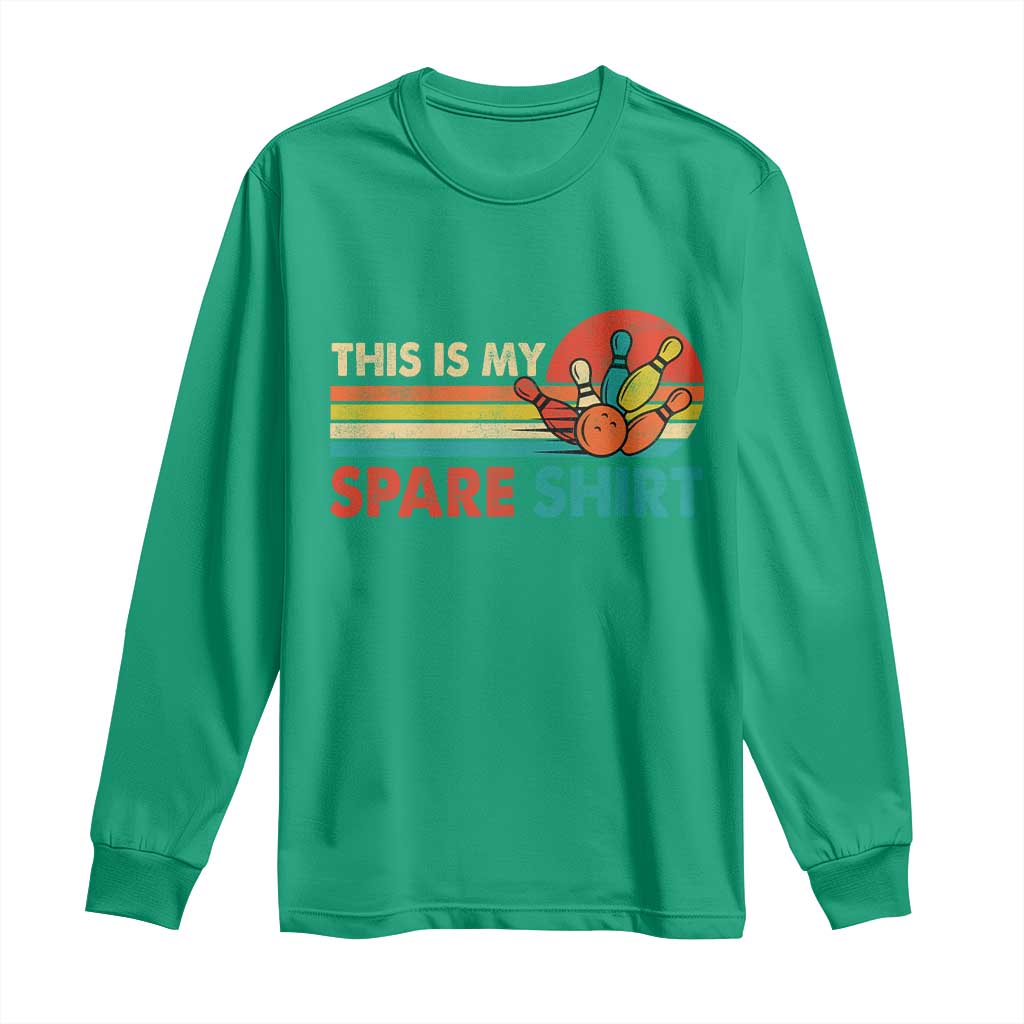 This Is My Spare Bowling Long Sleeve Shirt Bowler Funny Team