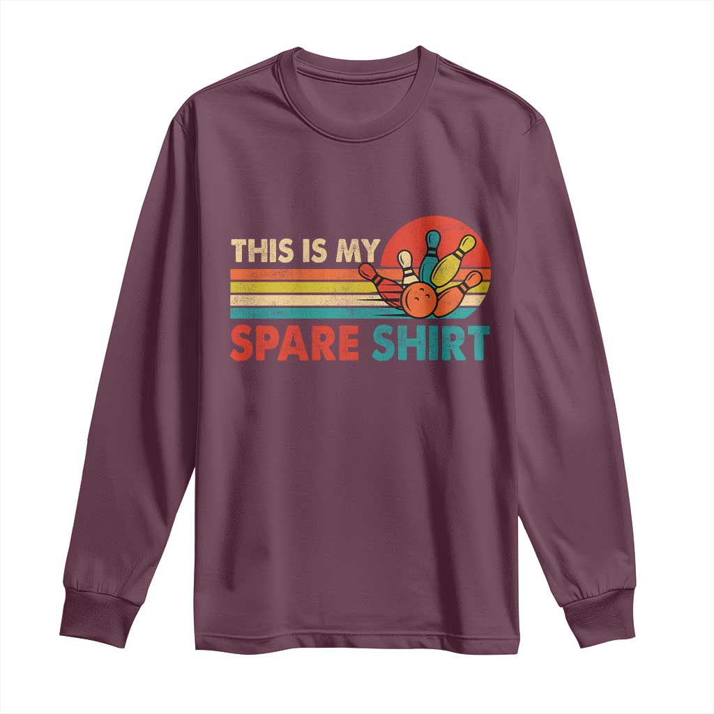 This Is My Spare Bowling Long Sleeve Shirt Bowler Funny Team