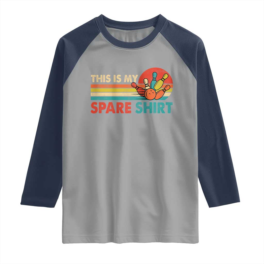 This Is My Spare Bowling Raglan Shirt Bowler Funny Team