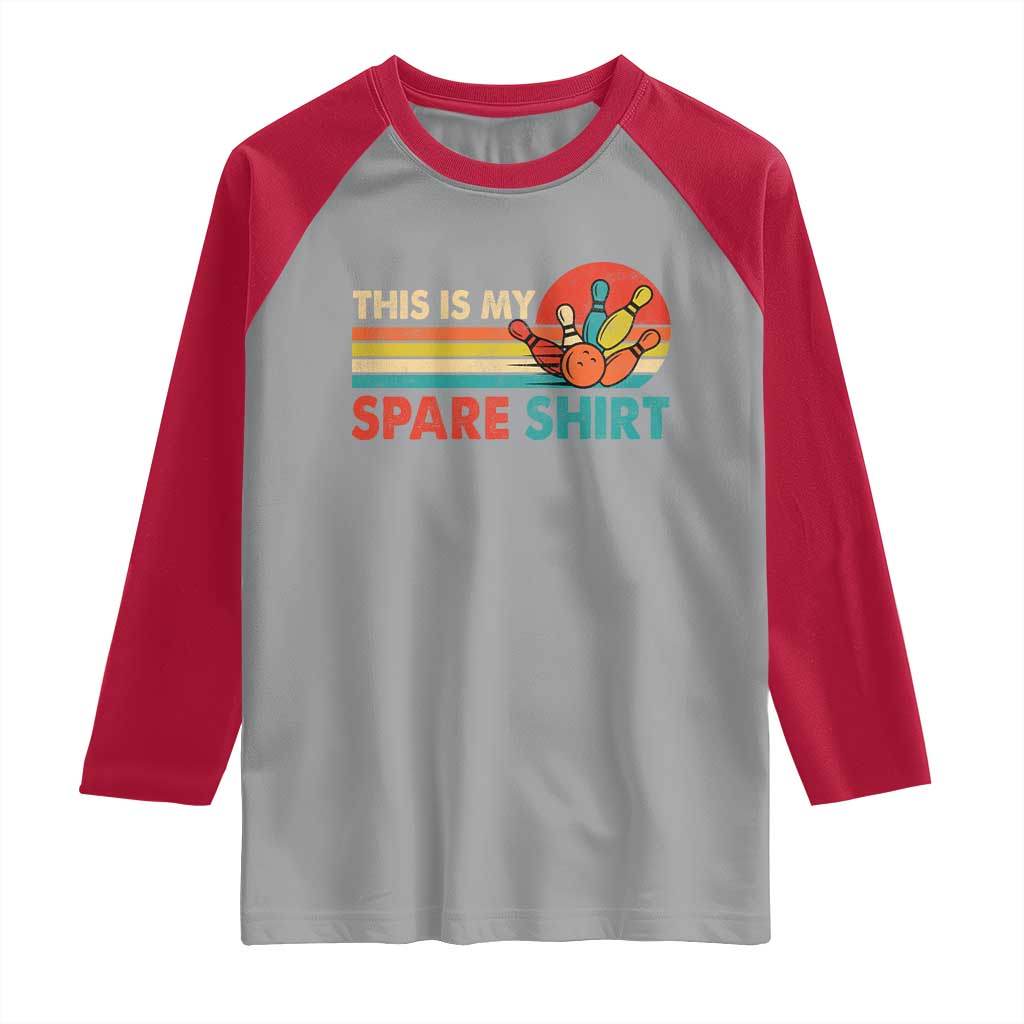This Is My Spare Bowling Raglan Shirt Bowler Funny Team