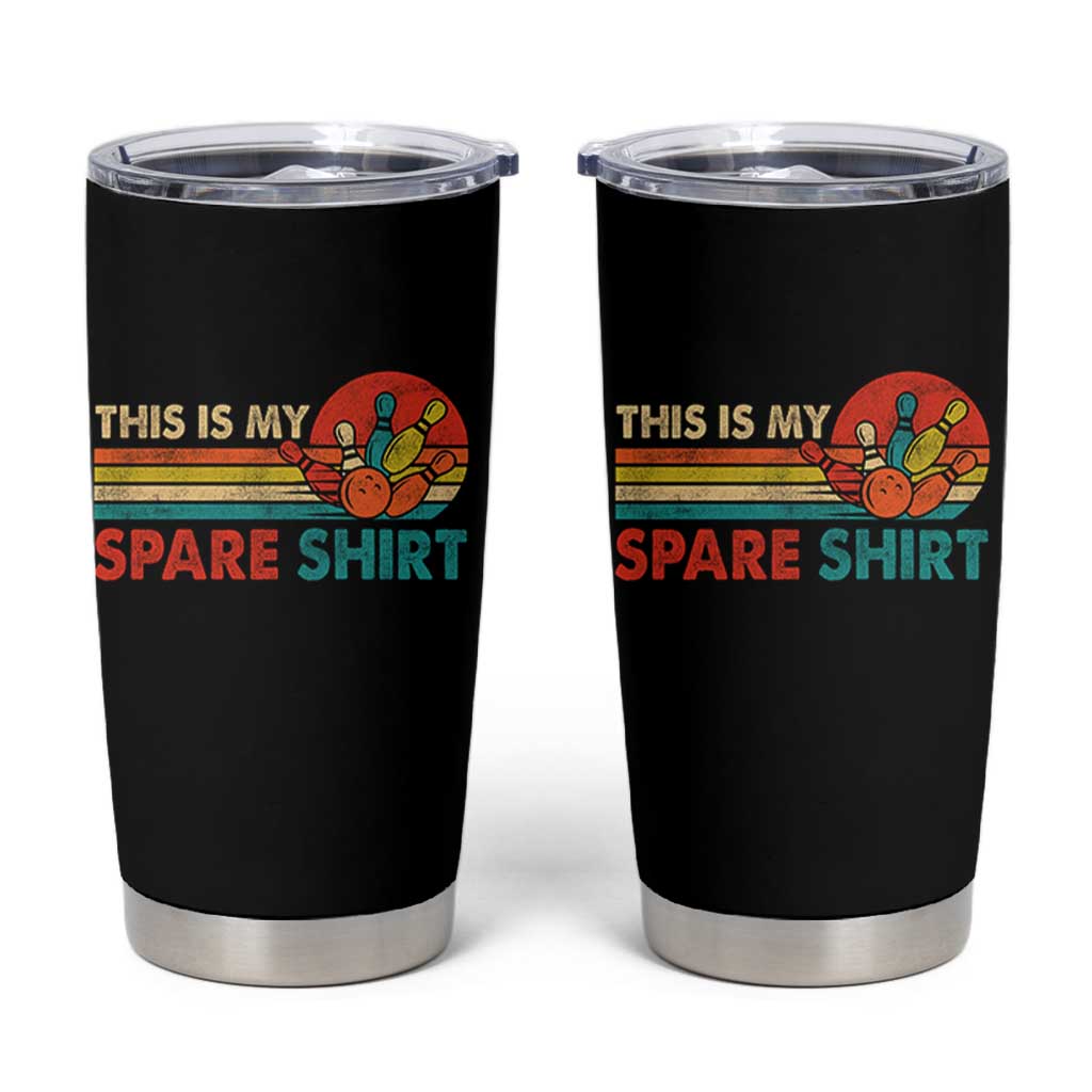 This Is My Spare Bowling Tumbler Cup Bowler Funny Team
