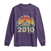 16th Birthday Long Sleeve Shirt Vintage 2010 Limited Edition 16 Year Old Gift
