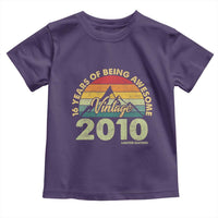 16th Birthday Toddler T Shirt Vintage 2010 Limited Edition 16 Year Old Gift