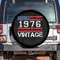 Vintage 50th Birthday Spare Tire Cover Retro 1976 American Flag 50 Year Old