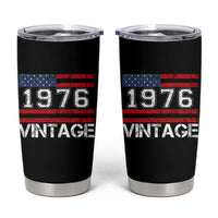 Vintage 50th Birthday Tumbler Cup Retro 1976 American Flag 50 Year Old