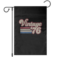 Vintage 50th Birthday Garden Flag Retro 1976 50 Year Old Stripes