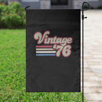 Vintage 50th Birthday Garden Flag Retro 1976 50 Year Old Stripes