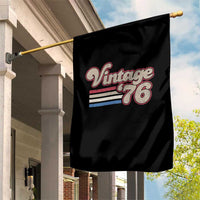 Vintage 50th Birthday Garden Flag Retro 1976 50 Year Old Stripes