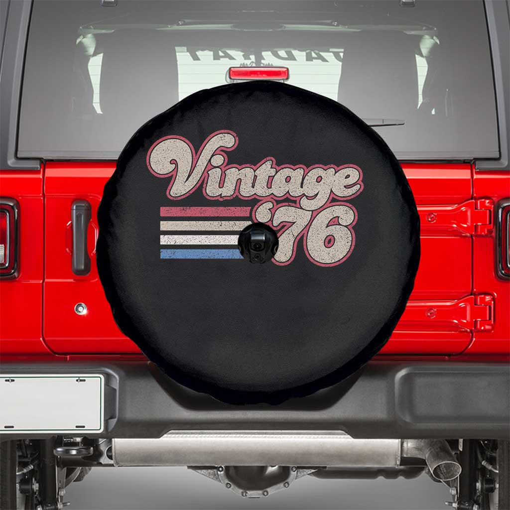 Vintage 50th Birthday Spare Tire Cover Retro 1976 50 Year Old Stripes